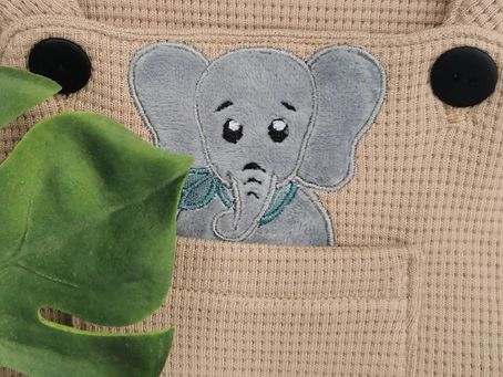 Tierapplikation Elefant für Babykleidung Kinderkleidung